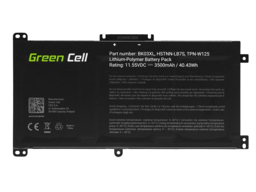Laptop Battery / Akku BK03XL HP Pavilion x360 14-BA 14-BA015NW 14-BA022NW 14-BA024NW 14-BA102NW 14-BA104NW HP167