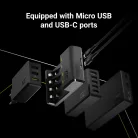 GC VitalCharger Ni-MH AA és AAA akkumulátor töltő Micro USB USB-C bemenettel GRADGC01