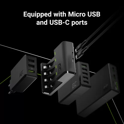 GC VitalCharger Ni-MH AA és AAA akkumulátor töltő Micro USB USB-C bemenettel GRADGC01
