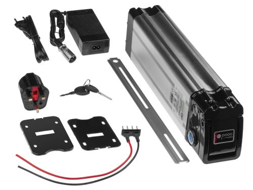 E-Bike Akku / Akku 24V 13Ah 312Wh Silverfish E-Bike Pedelec, mit Netzladegerät, EBIKE09STD