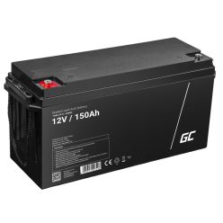   Green Cell AGM VRLA 12V 150Ah maintenance-free battery for camper, photovoltaics, solar panels, boats
