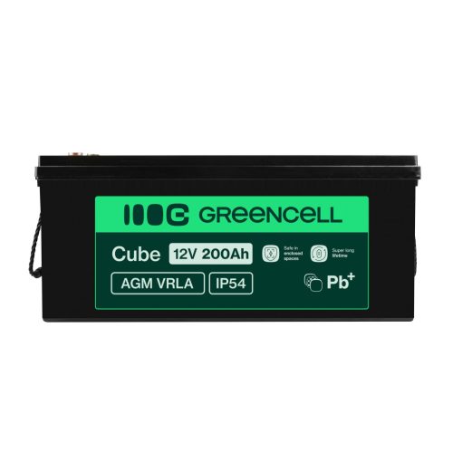 AGM VRLA gondozásmentes ólom akkumulátor / akku 12V 200Ah AGM33 lakókocsikhoz, napelemes rendszerekhez, csónakokhoz