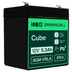   AGM VRLA wartungsfreier Bleiakku / Akku 12V 5.3Ah AGM45 für Alarmanlagen, Registrierkassen, Spielzeuge