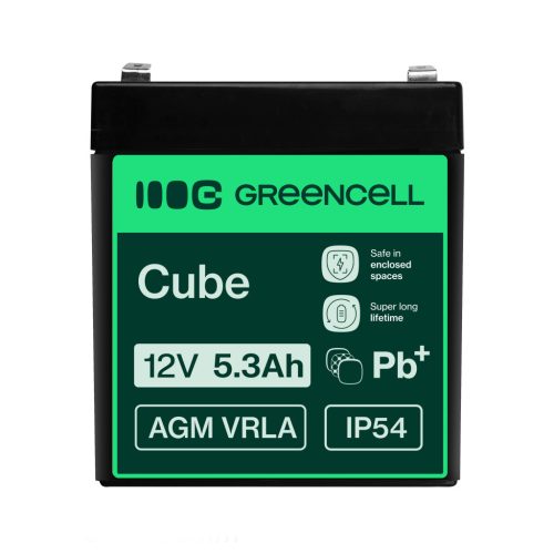 AGM VRLA wartungsfreier Bleiakku / Akku 12V 5.3Ah AGM45 für Alarmanlagen, Registrierkassen, Spielzeuge