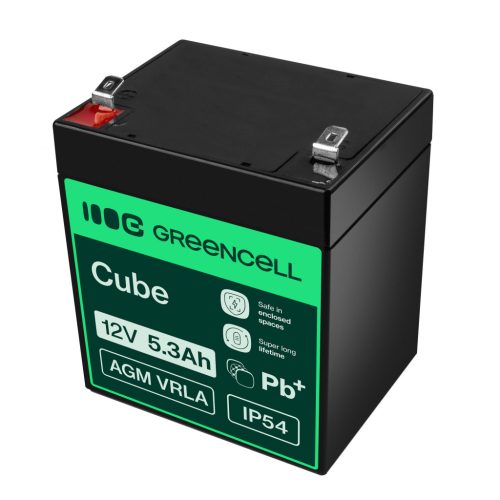 AGM VRLA wartungsfreier Bleiakku / Akku 12V 5.3Ah AGM45 für Alarmanlagen, Registrierkassen, Spielzeuge