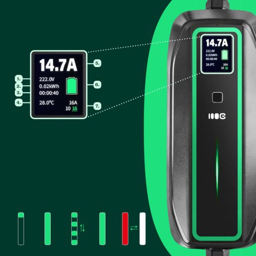 GC EV PowerCable 3.6kW Schuko - Type 2 portable charger for charging electric cars and Plug-In hybrids EV16