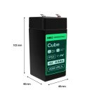 AGM VRLA wartungsfreier Bleiakku / Akku 4V 4.5Ah AGM36 für Alarmanlagen, Registrierkassen, Waagen, Spielzeuge