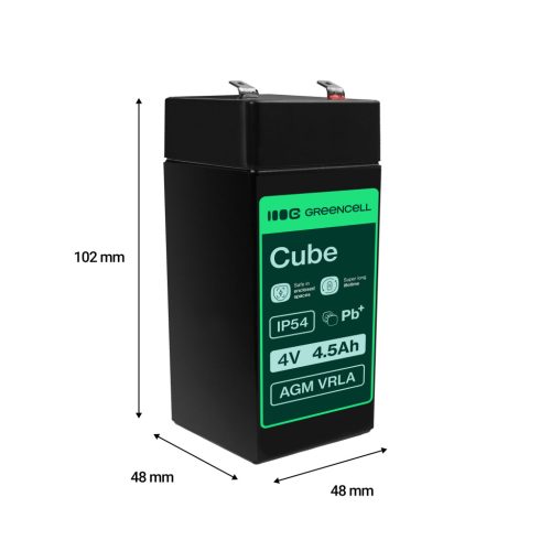 AGM VRLA wartungsfreier Bleiakku / Akku 4V 4.5Ah AGM36 für Alarmanlagen, Registrierkassen, Waagen, Spielzeuge