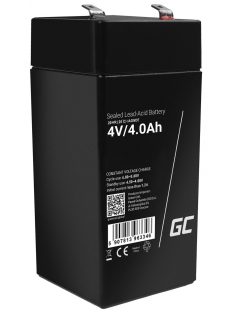   AGM VRLA gondozásmentes ólom akkumulátor / akku 4V 4Ah AGM37 riasztókhoz, pénztárgépekhez, mérleghez, játékokhoz