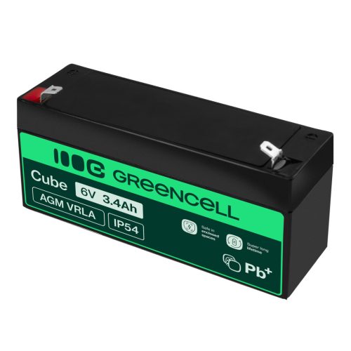 AGM VRLA wartungsfreier Bleiakku / Akku 6V 3.Ah AGM38 für Alarmanlagen, Registrierkassen, Spielzeuge