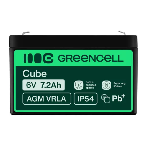 AGM VRLA maintenance-free lead-acid battery / battery 6V 7.2Ah AGM39 for alarms, cash registers, toys