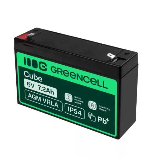 AGM VRLA maintenance-free lead-acid battery / battery 6V 7.2Ah AGM39 for alarms, cash registers, toys