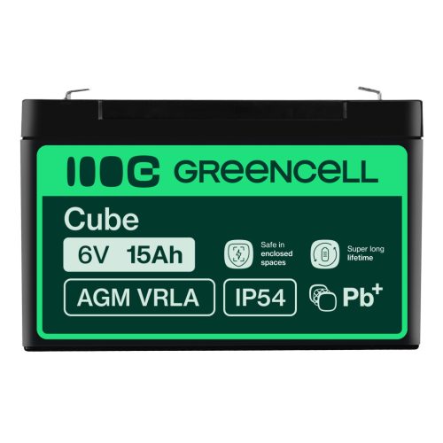 AGM VRLA wartungsfreier Bleiakku / Akku 6V 15Ah AGM40 für Alarmanlagen, Registrierkassen, Spielzeuge