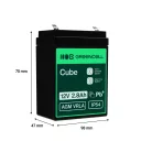AGM VRLA maintenance-free lead-acid battery / battery 12V 2.8Ah AGM42 for alarms, cash registers, toys