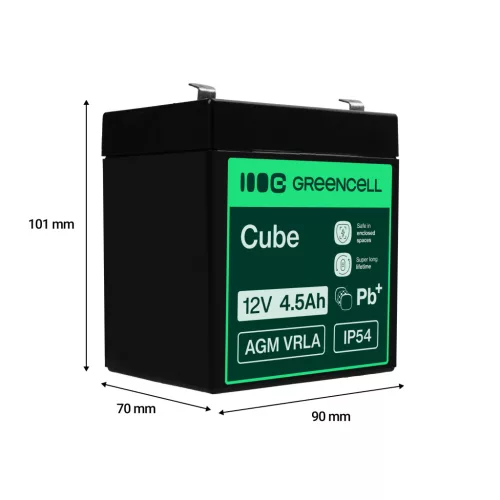 AGM VRLA maintenance-free lead-acid battery / battery 12V 4.5Ah AGM44 for UPS uninterruptible power supplies