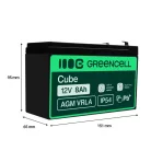 AGM VRLA maintenance-free lead-acid battery / battery 12V 8Ah AGM46 for alarms, cash registers, toys