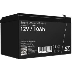   Green Cell AGM VRLA 12V 10Ah maintenance-free battery for UPS units