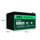 AGM VRLA maintenance-free lead-acid battery / battery 12V 10Ah AGM48 for UPS uninterruptible power supplies