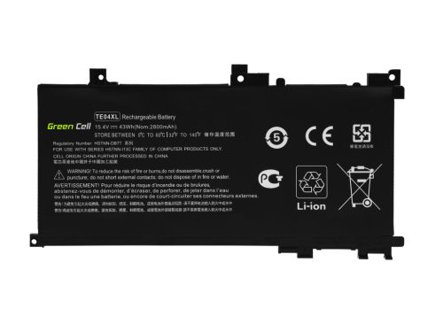 Pro Laptop Battery / Akku TE04XL HP Omen 15-AX202NW 15-AX205NW 15-AX212NW 15-AX213NW, HP Pavilion 15-BC501NW 15-BC505NW 15-BC507NW HP180