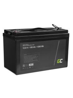   Green Cell LiFePO4 akkumulátor/akku 100Ah 12.8V 1280Wh Lítium-vasfoszfát, fotovoltaikus, napelemes rendszerű kempingautóhoz, hajókhoz CAV05