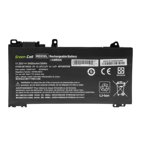 Pro Laptop Battery / Akku RE03XL HP ProBook 430 G6 G7 440 G6 G7 445 G6 G7 450 G6 G7 455 G6 G7 445R G6 455R G6 HP181