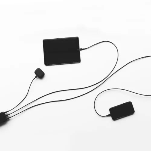 3x Kabel GC Ray USB - Lightning 30cm, 120cm, 200cm für iPhone, iPad, iPod, weiß LED, Schnellladung KABGCSET04