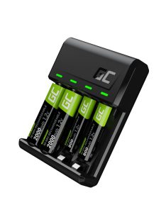   GC VitalCharger töltő és 2xAA 2000mAh, 2xAAA 800mAh akkumulátor GRSETGC03