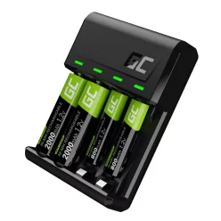   GC VitalCharger charger and 2xAA 2000mAh, 2xAAA 800mAh batteries GRSETGC03