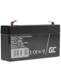   AGM VRLA gondozásmentes ólom akkumulátor / akku 6V 1.2Ah AGM52 riasztókhoz, pénztárgépekhez, játékokhoz
