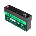 AGM VRLA wartungsfreier Bleiakku / Akku 6V 1.2Ah AGM52 für Alarmanlagen, Registrierkassen, Spielzeuge