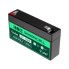 AGM VRLA maintenance-free lead-acid battery / battery 6V 1.2Ah AGM52 for alarms, cash registers, toys