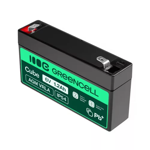AGM VRLA maintenance-free lead-acid battery / battery 6V 1.2Ah AGM52 for alarms, cash registers, toys