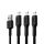 3 x GC Ray USB - Lightning 120cm gyors töltés iPhone, iPad, iPod-hoz, fehér LED KABGCSET05