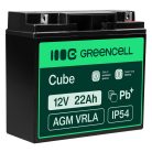 AGM VRLA maintenance-free lead-acid battery / battery 12V 22Ah AGM54 for boats, scooters, electric vehicles, toys