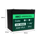 AGM VRLA wartungsfreier Bleiakku / Akku 12V 80Ah AGM57 für Boote, Scooter, Elektrofahrzeuge, Spielzeuge