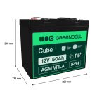 AGM VRLA wartungsfreier Bleiakku / Akku 12V 50Ah AGM56 für Boote, Scooter, Elektrofahrzeuge, Spielzeuge