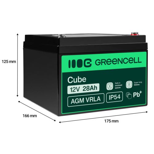 AGM VRLA wartungsfreier Bleiakku / Akku 12V 28Ah AGM55 für Boote, Scooter, Elektrofahrzeuge, Spielzeuge