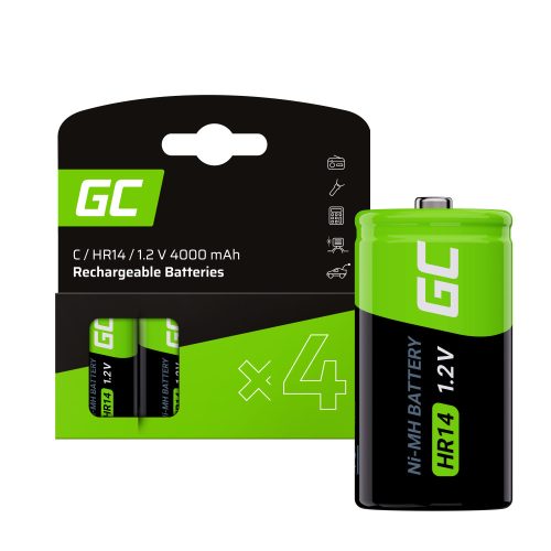 akkumulátor / akku 4x C R14 HR14 Ni-MH 1.2V 4000mAh GR14