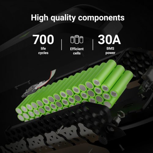 Electric bicycle battery / accu Down Tube 36V 14.5Ah 522Wh, with network charger, E-Bike Pedelec EBIKEGCF01