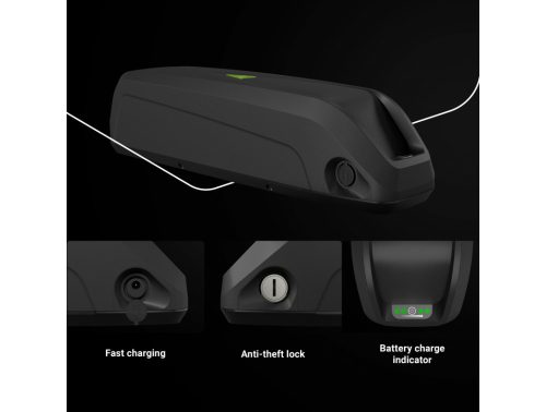 Elektrofahrrad Akku / Akku Down Tube 48V 14.5Ah 696Wh, mit Netzladegerät, E-Bike Pedelec EBIKEGCF03