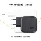Green Cell GC PowerGaN 65 W töltő (2x USB-C tápellátás, 1x USB-A kompatibilis a Quick Charge 3.0-val) CHARGC08
