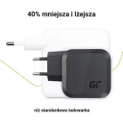 Green Cell GC PowerGaN 65 W Ladegerät (2x USB-C Stromversorgung, 1x USB-A kompatibel mit Quick Charge 3.0) CHARGC08