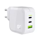 Green Cell GC PowerGaN 65 W Ladegerät (2x USB-C Stromversorgung, 1x USB-A kompatibel mit Quick Charge 3.0) CHARGC08W