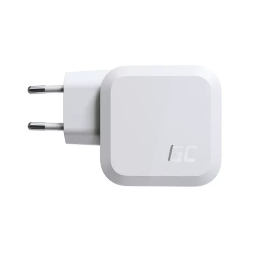 Green Cell GC PowerGaN 65 W Ladegerät (2x USB-C Stromversorgung, 1x USB-A kompatibel mit Quick Charge 3.0) CHARGC08W