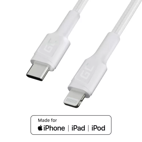 Kabel GC Power Stream USB-C - Lightning 100 cm mit Stromversorgung (Apple MFi Zertifizierung) KABGC07W