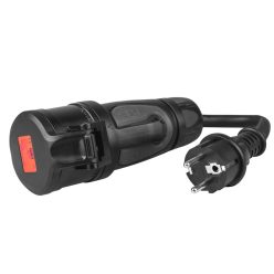   Green Cell Adapter Red 16A 400V CEE Network Socket 5 Pin Connector for Electric Car EVAK01