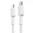 Green Cell weißes USB Kabel GC Power Stream USB-C - 30 cm mit Schnellladefunktion, Power Delivery 60W, Ultra Charge, Quick Charge 3.0 KABGC31W