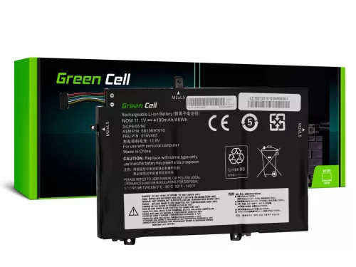 Laptop akkumulátor / akku L17C3P52 L17L3P52 L17M3P53 L17M3P54 Lenovo ThinkPad L480 L490 L580 L590 L14 L15 Gen 1 Gen 2 LE168