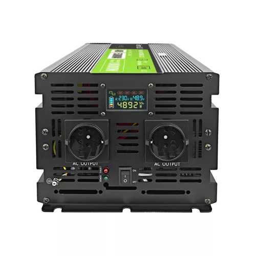 Green Cell Inverter 48V auf 230V (Spannungswandler) 5000W/10000W Reine Sinuswelle INVGC48P5000LCD für Solarsysteme