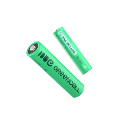 4x Green Cell battery / accu AAA HR03 950mAh GR12